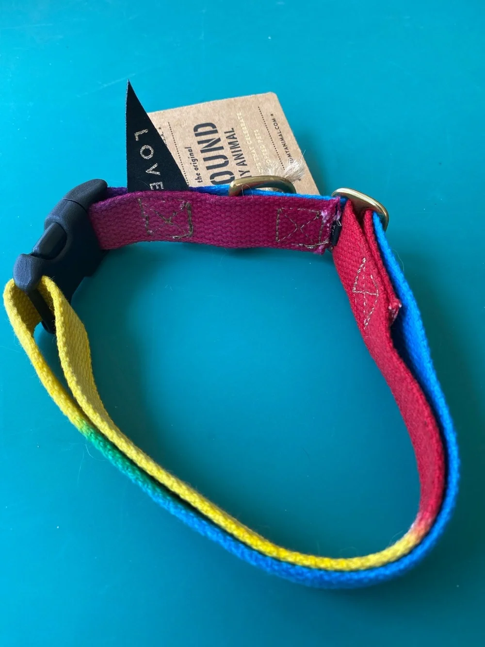 NWT “Found My Animal” Dog Collar. Tye Dye. XL. Handcrafted in USA